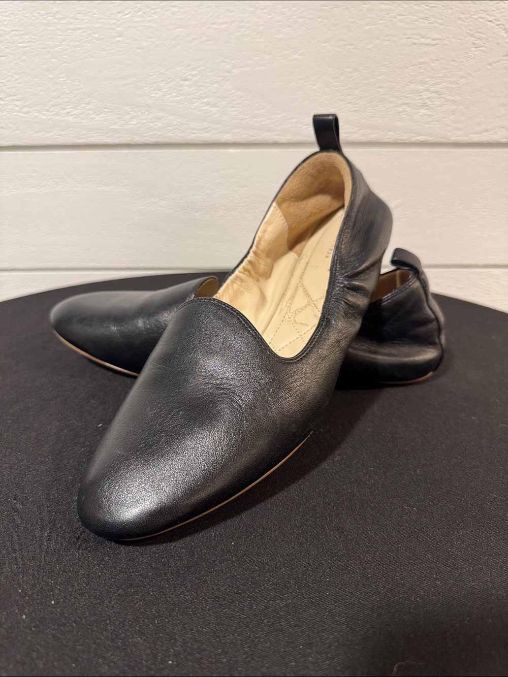 Cole Haan Black Leather Slip-On Loafers- 7.5 Women